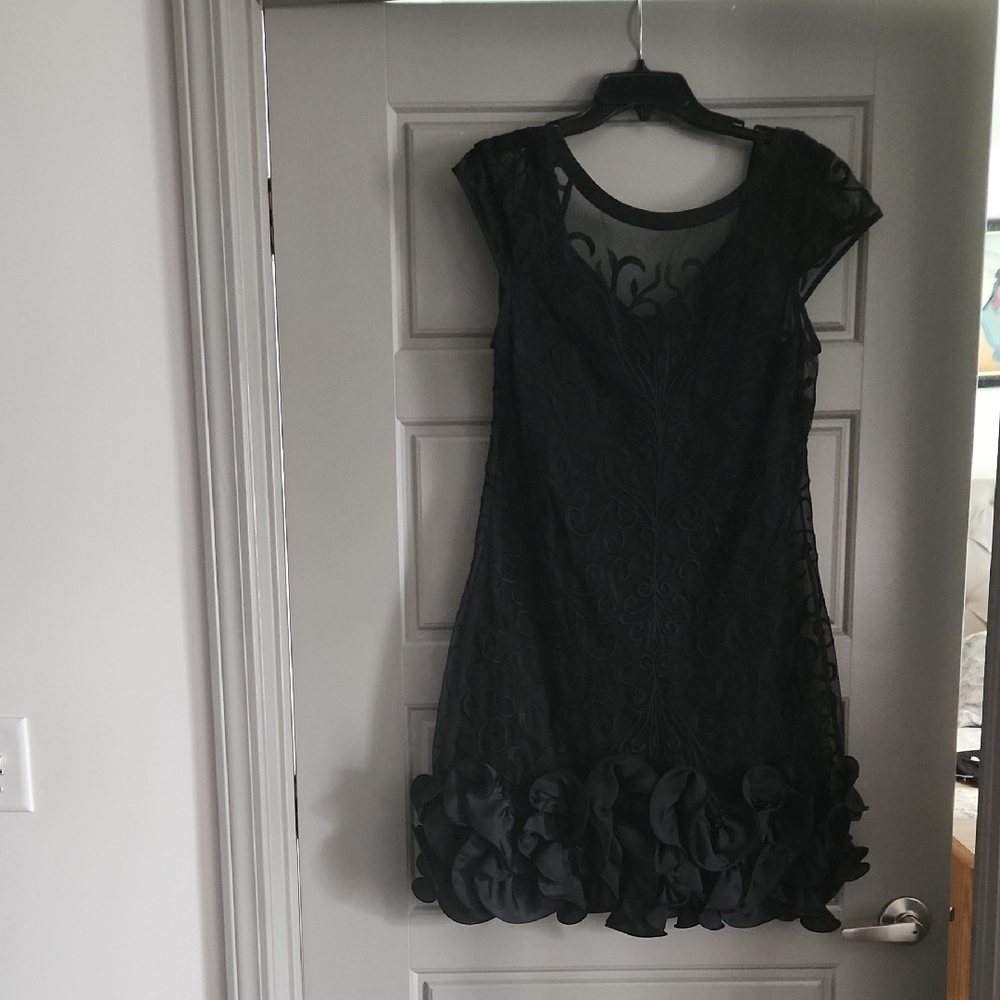 Guess Black Lace Mini Dress